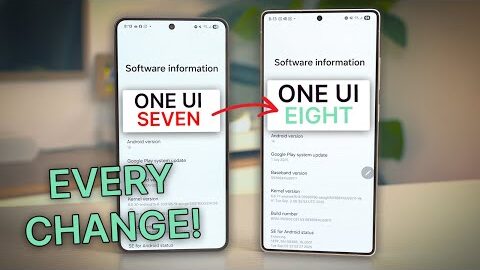 One UI 8 vs One UI 7 – EVERYTHING NEW!