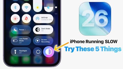 iOS 26 Running SLOW ? Try these 5 Things FIRST!
