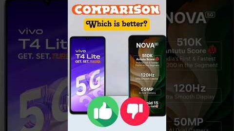 ai plus nova vs vivo t4 lite #smartphone #vivo #tech