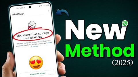 This account can no longer use Whatsapp Problem New Solution 2025 | Whatsapp Unban New Solution 2025