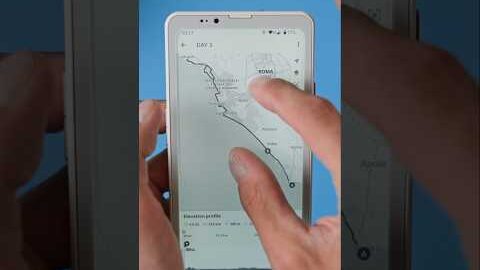 Backpacking with the Bigme HiBreak Pro 📚⛰️ #bigme #eink #smartphone