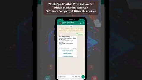🔸WhatsApp ChatBot With Button For Digital Marketing Agency / Software Company & Other Businesses.🔸