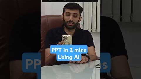 Make PowerPoint Presentations in 2 Mins with AI | Best Free AI PPT Tool for Mobile & PC #shorts #ppt