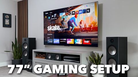 LG’s NEW 77″ OLED M5 Gaming TV: Unboxing + Impressions