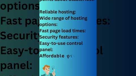 StableHost Web Hosting Review