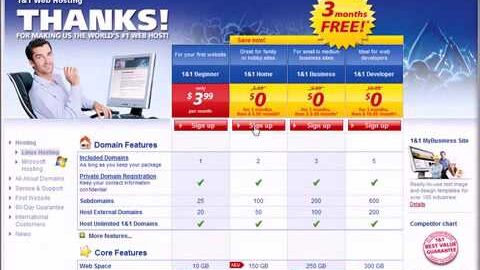 1and1 Hosting review by Hosting-Review.com