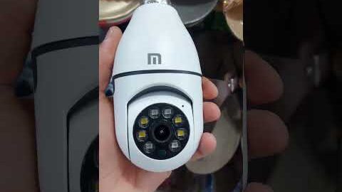 v380 bulb camera installed on shop review | v380 the best mobail wifi camera