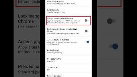 How to enable always use secure connections #shorts