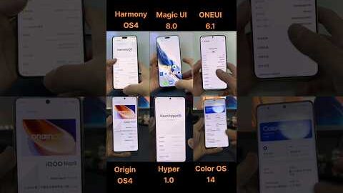 All Android UI who is best UI? #android #shorts