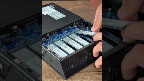 ASUSTOR NAS with 6x NVMe SSDs 🔊 #asmr