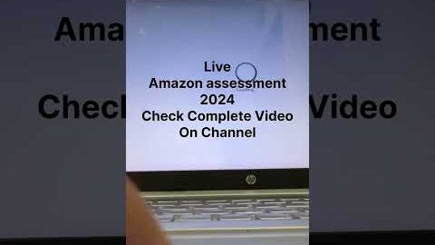 Amazon assessment Test 2024 Complete Video #amazonjobsfromhome
