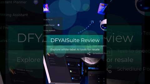 🚀 DFYAISuite Review 2025 | White-Label AI Tools You Can Resell 💻✨ #ai #technology #youtubeshorts