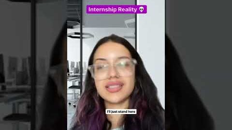 Internship expectations vs reality