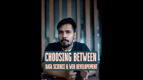 What to choose?🙆‍♂️ Data science or Web Development #datascience #webdevelopment #youtubeshorts