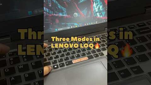 Three modes in Lenovo LOQ🔥💻, #lenovoloq #lenovo #laptop #review #shorts #ytshorts #fyp