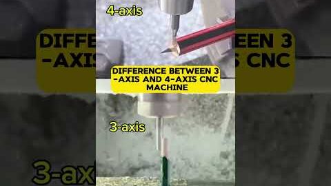 Difference Between 3-Axis and 4-Axis CNC Machine|#bkengineering #cnc #video #education