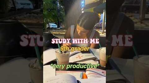 STUDY WITH ME *9th grader* / extremely productive 📚 #motivation #studyroutine #grade9