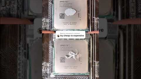 Cheap vs. Expensive thermal paste #shorts