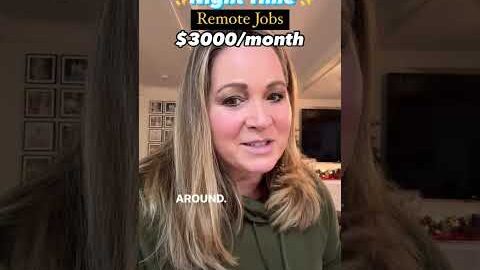 Night Time Remote Jobs $3000/month
