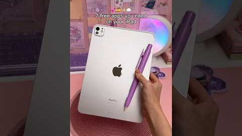 7 FREE apps you need on your iPad ❤️‍🔥 apple iPad Pro 2024 | apple pencil | iPad apps