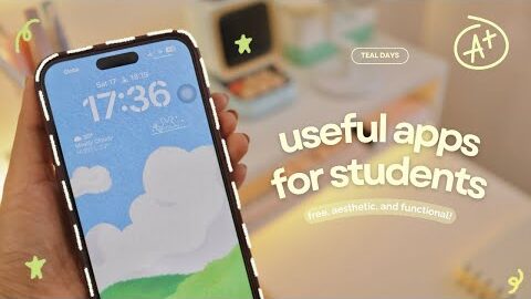 7 FREE aesthetic & functional apps for STUDENTS | ios and android 👩🏻‍💻📱| back to school | teal days