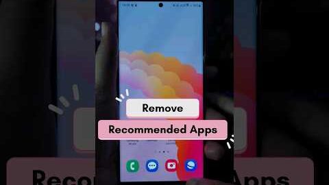 Remove recommended apps on Samsung #shorts #oneui