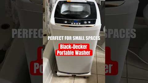 A Washing Machine For Small Spaces – Black+Decker Portable #products #amazon