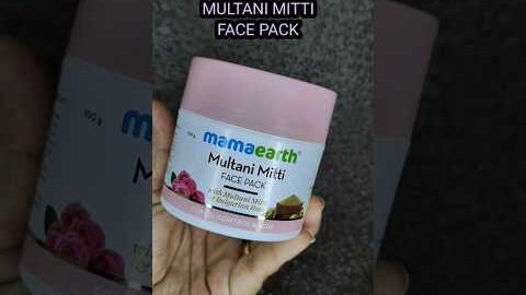 *not paid* Testing Mamaearth Multani Mitti Face Pack #mamaearth  #ashortaday #ytshorts #shorts