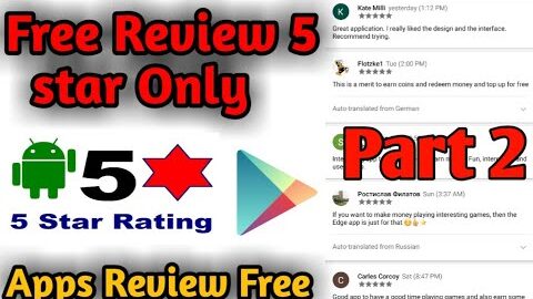 Free Apps Review |5 star reviews and ratings on android app in Google Play Store  | Part 2