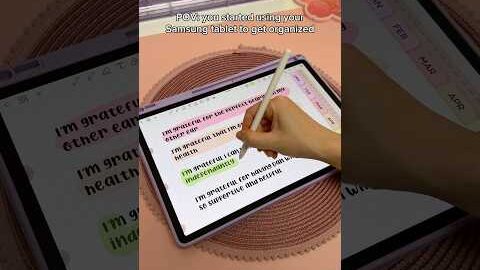 Samsung tablet productivity in 2025 💕✏️ digital planner | penly android app | galaxy tab S9 plus