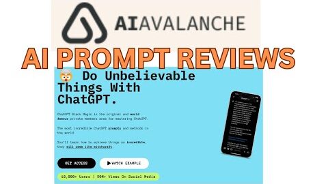 AI Avalanche AI tool Prompts HONEST REVIEWS