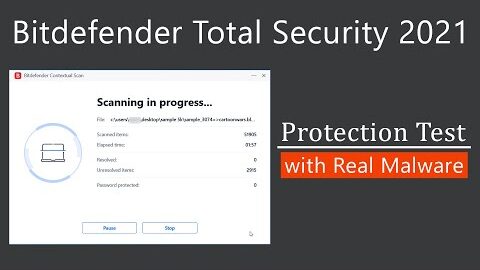 Bitdefender Total Security 2021 Review: Protection Test with Real Malware