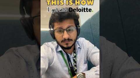 How I got into #deloitte. #deloittejobs #roadmaptosuccess #job