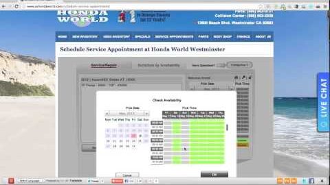 Schedule Orange County Honda World Service & Repair Appointment Online