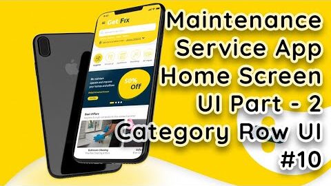 Online Maintenance Service App in Flutter: Home Screen UI with Select Category & Offer Banner #10