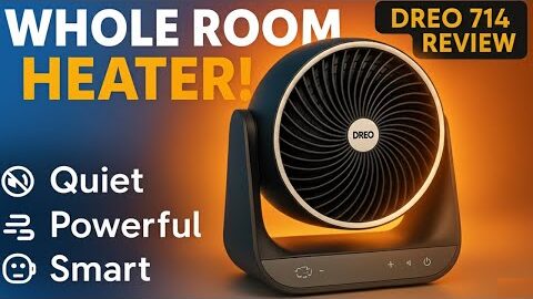 DREO 714 Whole Room Heater Review – Quiet, Powerful & Smart!