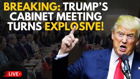 Trump News LIVE | U.S. President Donald Trump hosts a cabinet meeting in the Cabinet Room | US LIVE