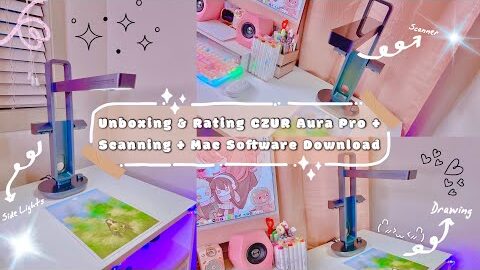 Unboxing & Rating CZUR Aura Pro Scanner + Setup + MAC Software Download + Best Paper Scanner? ✨❤️