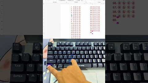 Create OMR Sheet in MS Word with Just One Shortcut – It’s Real! #OMR #tricks #shortcut #word #office