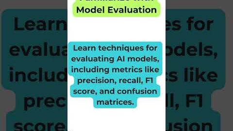 Familiarize with Model Evaluation #softwaretesting #aiintesting