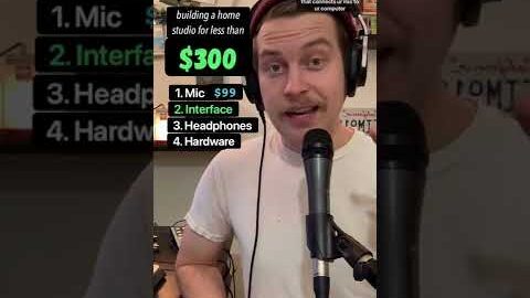 how to build a home studio for less than $300