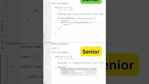 Junior vs Senior Backend developer| Beginner vs Pro | #programming #java #interview #coding #backend