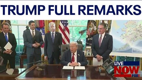 President Trump speaks from White House