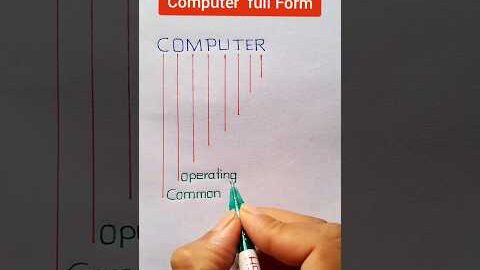Computer Full Form || Full Form Of Computer