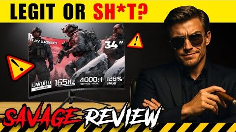 Raywego 34 Ultrawide Curved Monitor Review: Backlight Bleed & Flimsy Stand Exposed (2025)