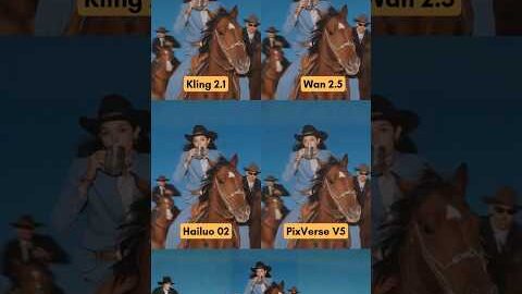 AI video generator comparison 🎬 #klingai #wan2 #minimaxai #hailuoai #pixverse #seedance