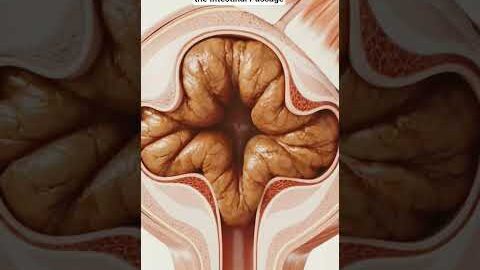 Illustration of Impacted Stool Obstructing the Intestine | Gut Health | Body Arts Anatomy 3D