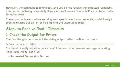 How to Resolve Gsutil Timeouts on Google Cloud Platform
