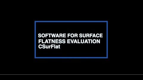 Software for Surface Flatness Evaluation