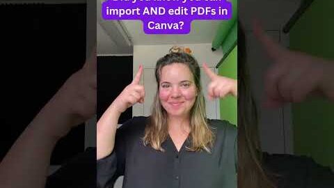 Import PDFs into Canva and make them ✨ sparkle ✨ #shorts #canva